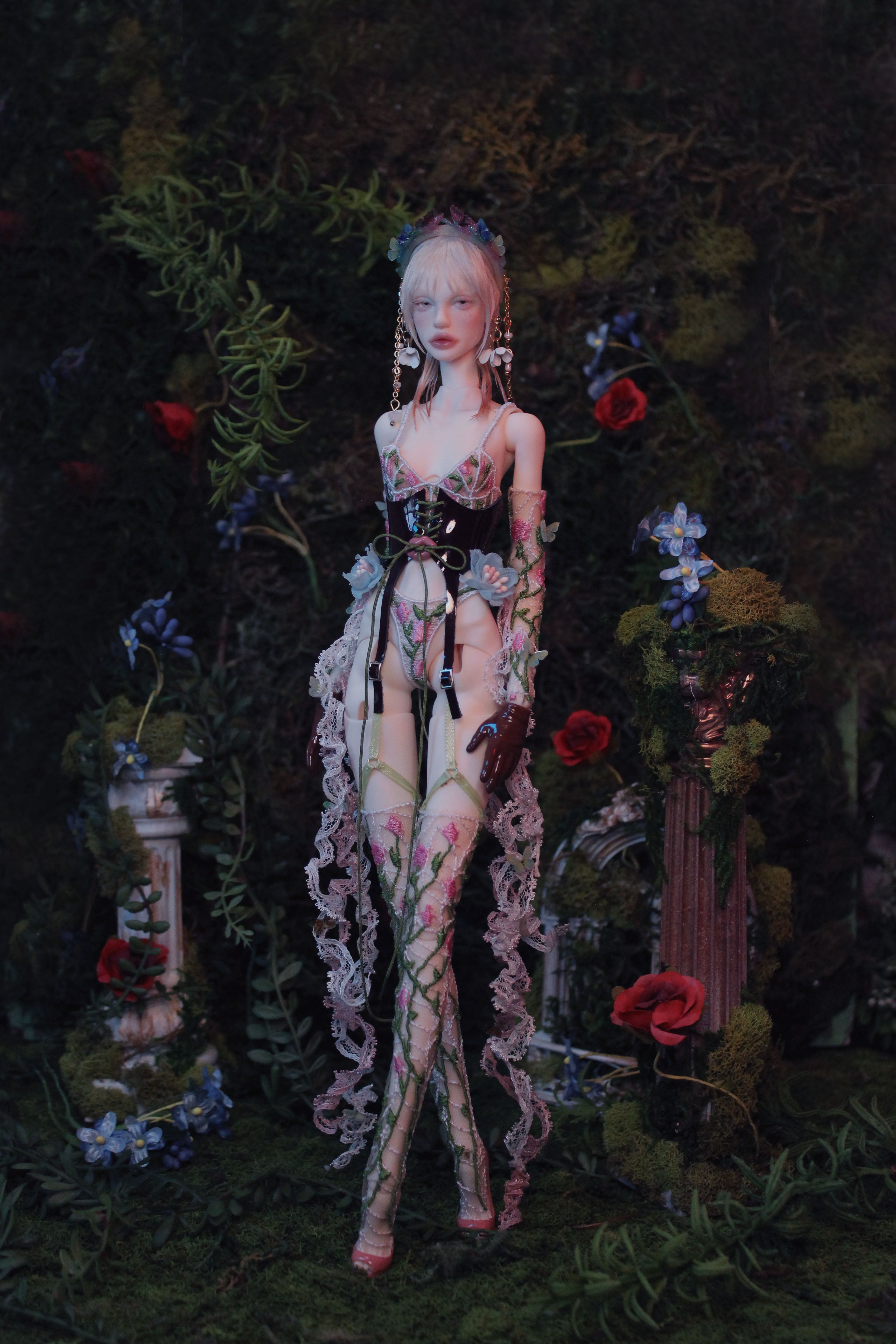 OOAK MOLLY - Albino (Pale skin - Full set)