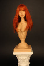 Load image into Gallery viewer, Designer&#39;s Wig- Red-Orange bang
